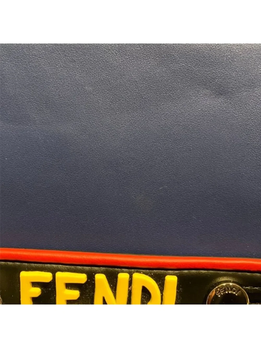 Fendi Vocabulary Rallye Pochette Clutch Calfskin